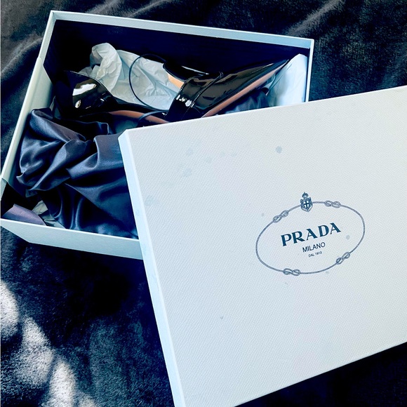 Prada Black Pointed Toe Heels - Picture 6 of 8